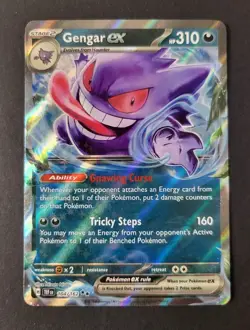 Gengar ex 104/162 - Temporal Forces *NM* Holo Double Rare Pokemon Card - Image 2