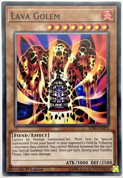 SDSH-EN013 Lava Golem - Common 1st Edition Near Mint YuGiOh Card - Image 1