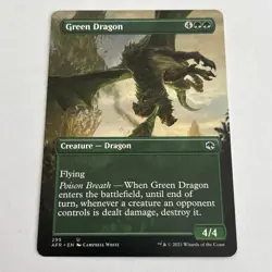 Green Dragon Borderless , Adventures Forgotten R , NM ,MTG,FREE SHIPPING - Image 1