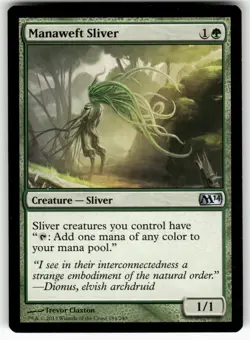 Manaweft Sliver (M14) 184 Uncommon Magic 2014 MTG Near Mint - Image 1