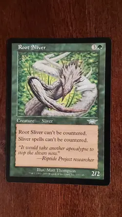 Root Sliver Legions EX/LP 137/145 MTG Magic the Gathering Creature Uncommon - Image 1