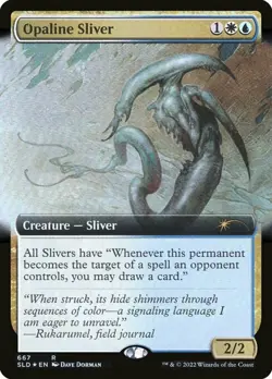 [1x] Opaline Sliver - Foil - Extended Art Near Mint, English Secret Lair MTG Mag - Image 1