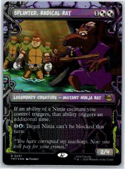 Splinter, Radical Rat (Showcase) Foil Teenage Mutant Ninja Turtles 251 NM MTG - Image 1
