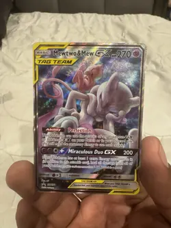 Pokemon TCG Mewtwo & Mew GX Tag Team SM191 Holo Black Star Promo Card 2019 - Image 1