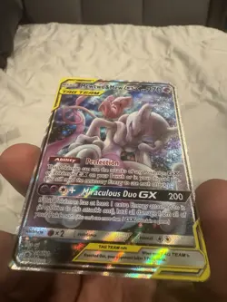 Pokemon TCG Mewtwo & Mew GX Tag Team SM191 Holo Black Star Promo Card 2019 - Image 2