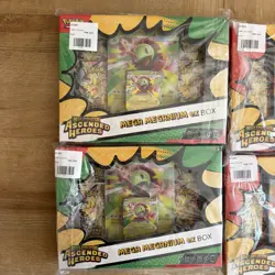 4x Pokemon TCG Ascended Heroes Mega Meganium &Emboar ex Box Bundle Sealed - Image 2