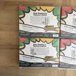 4x Pokemon TCG Ascended Heroes Mega Meganium &Emboar ex Box Bundle Sealed - Image 5