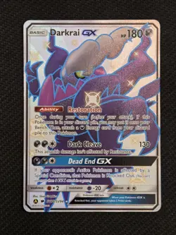 Pokemon TCG Darkrai GX SV70/SV94 Hidden Fates Shiny Vault Holo Rare 180 HP - Image 1