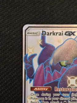 Pokemon TCG Darkrai GX SV70/SV94 Hidden Fates Shiny Vault Holo Rare 180 HP - Image 2