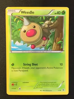 Weedle - 1/12 Holo LP McDonald's Promos 2014 Pokemon TCG - Image 1