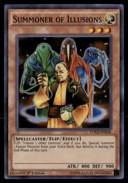 Summoner of Illusions Fusion Enforcers FUEN-EN038 Super Rare Yugioh LP - Image 1
