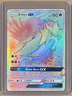 Entei GX 74/73 Shining Legends 2017 Secret Rare Pokemon Card TCG - Image 1