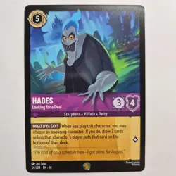 Lorcana: Whispers in the Well - Hades: Looking for a Deal #56/204 Legendary - Image 1