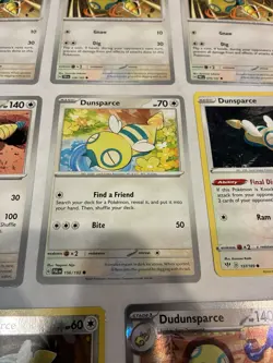 Lot Of 8 Dunsparce and Dudunsparce Pokemon Cards - Image 4