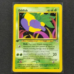 Oddish - 68/111 - 1st Edition - Neo Genesis - Pokemon Card - NM/M - Image 1