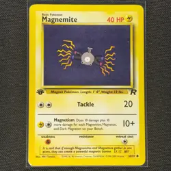 Magnemite - 60/82 - 1st Edition - Team Rocket - Pokemon Card - NM/M - Image 1