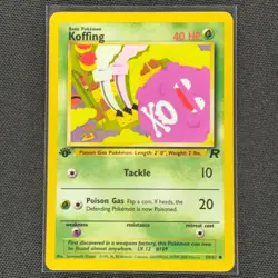 Koffing - 58/82 - 1st Edition - Team Rocket - Pokemon Card - NM/M - Image 1