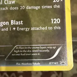 Rayquaza Basic Pokemon Card Dual Claw Dragon Blast. Holo, Rare. - Image 4