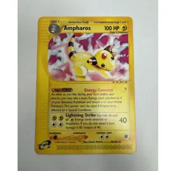 Pokemon Ampharos 034/165 Expedition Rare Stage 2 100 HP EN - Image 1
