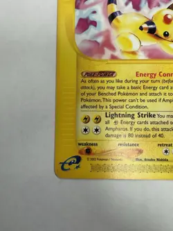 Pokemon Ampharos 034/165 Expedition Rare Stage 2 100 HP EN - Image 3