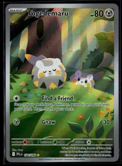 Togedemaru 104/094 Phantasmal Flames Illustration Rare Pokemon - Image 1