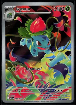 Ivysaur 134/132 Mega Evolution Illustration Rare Pokemon - Image 1