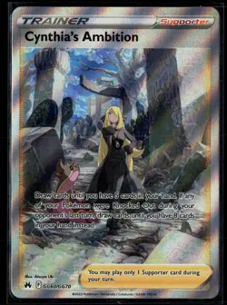 Cynthia's Ambition GG60/GG70 Crown Zenith Galarian Gallery Rare Ultra Pokemon - Image 1