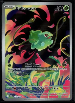 Bulbasaur 133/132 Mega Evolution Illustration Rare Pokemon - Image 1