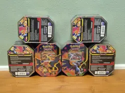 Pokemon TCG Mega Charizard EX Tin Set Of 6 (X & Y) Brand New Factory Sealed - Image 2