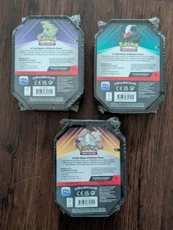Pokemon Tyranitar Slaking Darkrai Triple Whammy Collectors Tin Set of 3 Sealed - Image 5