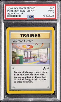 2001 POKEMON PROMO BLACK STAR #40 POKEMON CENTER-N.Y. PSA 9 - Image 1