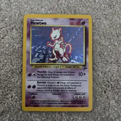 Pokemon TCG: Mewtwo 10/130 Base Set 2 WoTC Holo Rare - Image 1