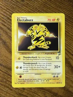POKEMON ELECTABUZZ BASE SET 24/130 - Image 1