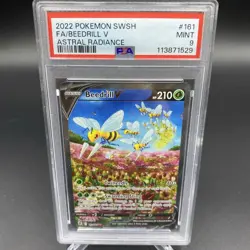 Pokemon TCG Beedrill V Sword & Shield Mfg-Astral Radiance 161/189 PSA 10 - Image 1