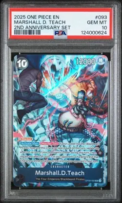 Marshall.D.Teach PSA 10 - English 2nd Anniversary Set OP09-081 promo card - Image 1