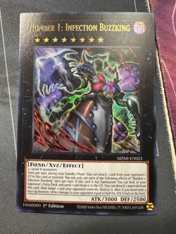 Number 1: Infection Buzzking MZMI-EN023 - Ultra Rare - 1st Edition NM Yugioh - Image 1