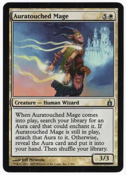 Auratouched Mage 2005 Ravnica: City of Guilds FOIL White Unc Creature MTG NM AZ1 - Image 1