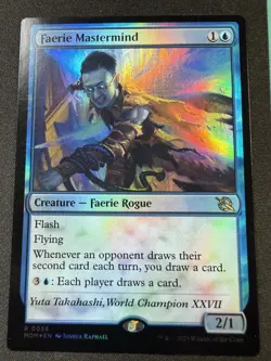 MTG Faerie Mastermind March of the Machine Foil #0058 - Image 1