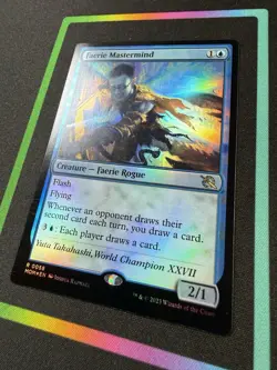 MTG Faerie Mastermind March of the Machine Foil #0058 - Image 2