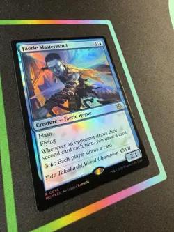 MTG Faerie Mastermind March of the Machine Foil #0058 - Image 3