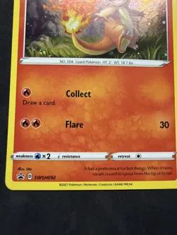 2021 Pokemon Charmander : Sword & Shield SWSH092 HOLO Promo - NM - Image 3