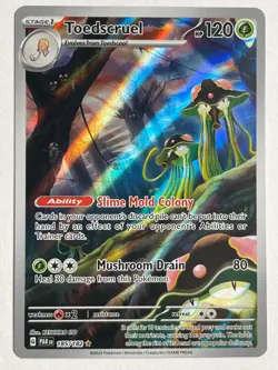 Pokemon TCG Toedscruel Holo Illustration Rare SV04: Paradox Rift 185/182 - Image 1