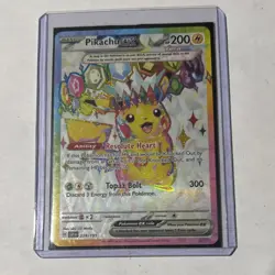 The Pokemon Company Pikachu ex 219/191 SV08 SIR Full Art Holo EN 2024 HP200 - Image 1