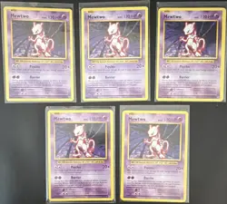 Pokemon TCG Mewtwo 51/108 XY Evolutions English Regular Lot of 5 (2016) - Image 1