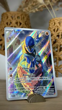 Pokemon TCG - Sawk 130/086 Illustration Rare - S&V White Flare - NM 🥋🥡 - Image 1
