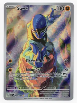 Pokemon TCG - Sawk 130/086 Illustration Rare - S&V White Flare - NM 🥋🥡 - Image 2