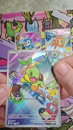 Pokemon 🍀TCG First Partner🍀Illustration Collection Series 1 Gen 7 Starters Set - Image 2