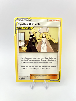 (LP) Cynthia & Caitlin #189/236, Pokemon Cosmic Eclipse 2019 - Image 1