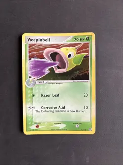 Pokemon TCG Weepinbell EX FireRed & LeafGreen 51/112 Reverse Holo Uncommon - MP - Image 1