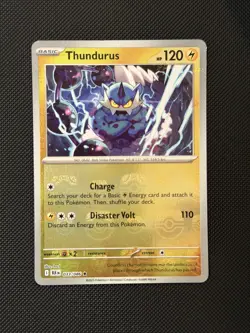 Thundurus 033/086 - Pokemon TCG - Scarlet & Violet Black Bolt (Masterball) - Image 1